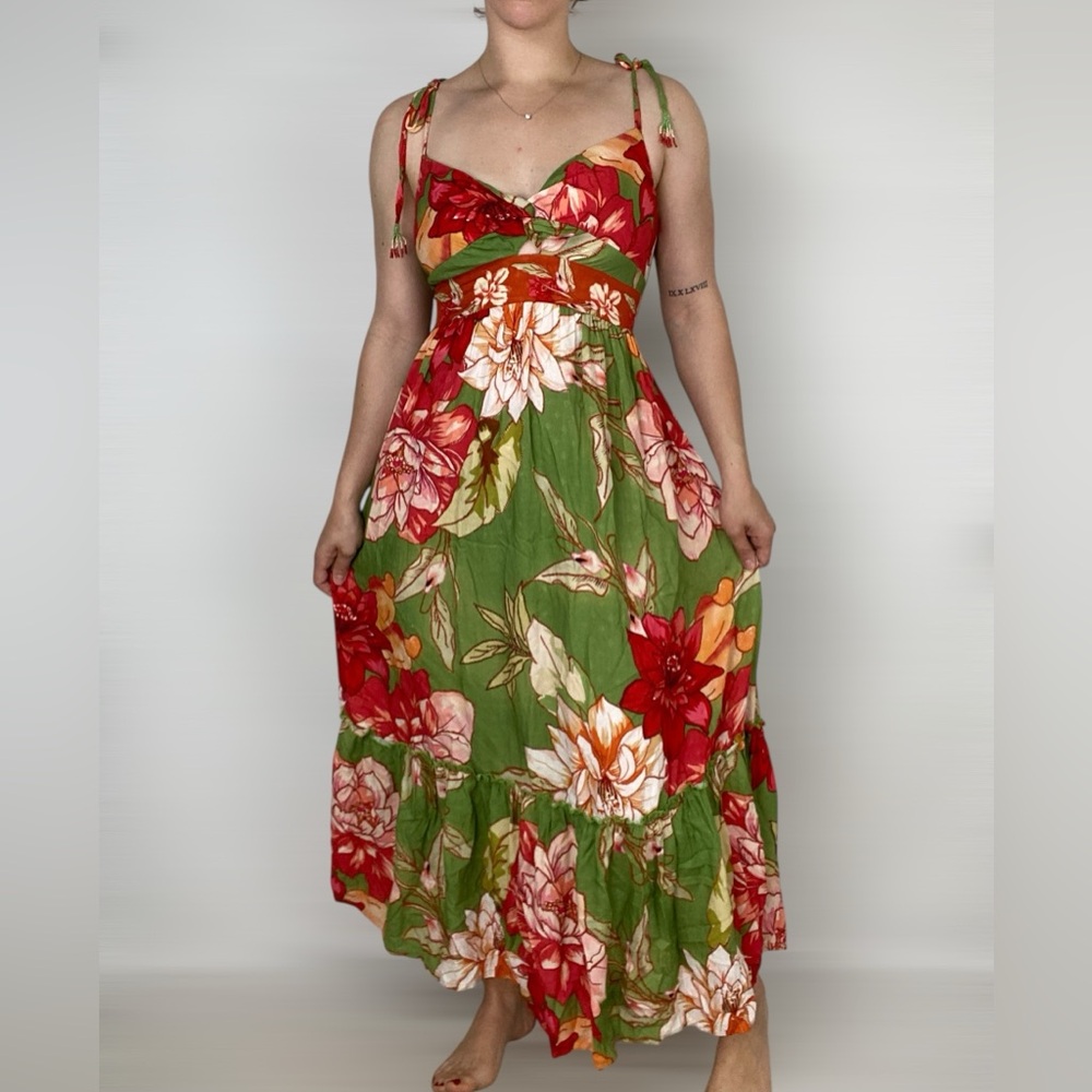 Z&L Europe‎ Flora Maxi Dress Sleeveless Flowing Silhouette Lace Spring Summer